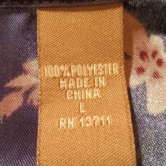 Valerie Stevens Full Length Purple Floral Print Kimono Robe with pockets… - Picture 6 of 7